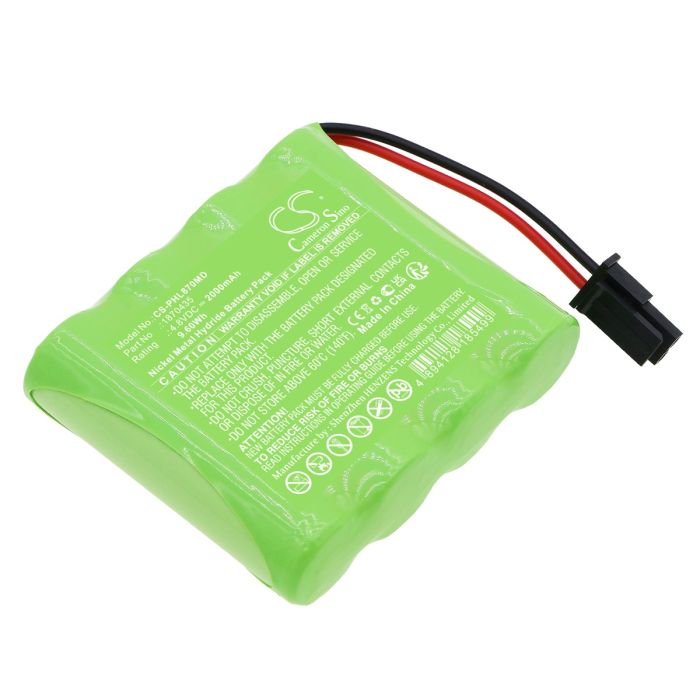 Philips lääketieteellisen laitteen Lifeline GoSafe Mobile Alert System 870435 / GoSafe Mobile Alert System yhteensopiva akku 2000mAh