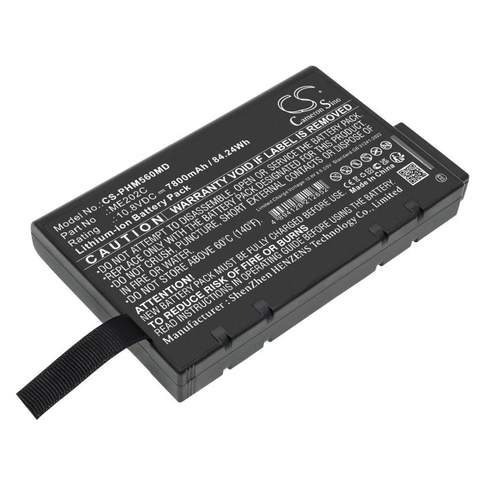 Philips lääkintälaitteen Goldway G50, Goldway G60 yhteensopiva akku 7800mAh