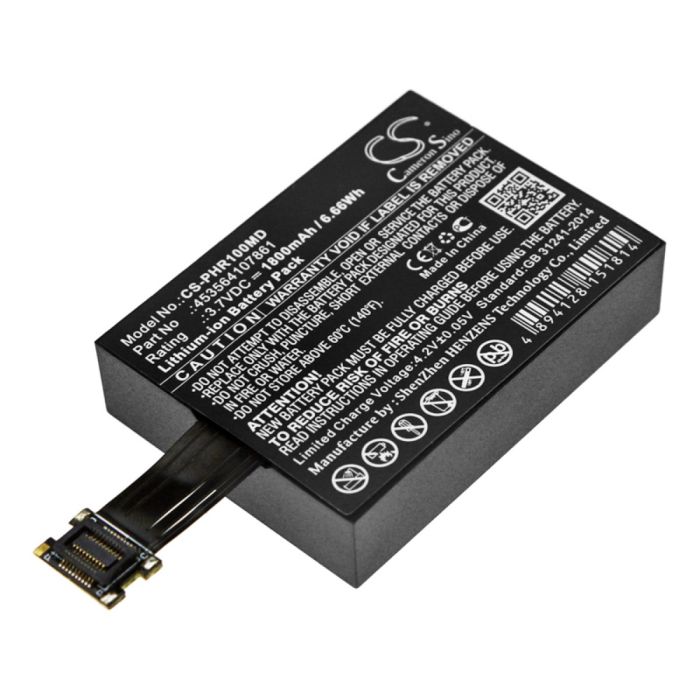 Philips lääketieteellisen laitteen SRR measurements / TRNSBV1 Range yhteensopiva akku 1800mAh