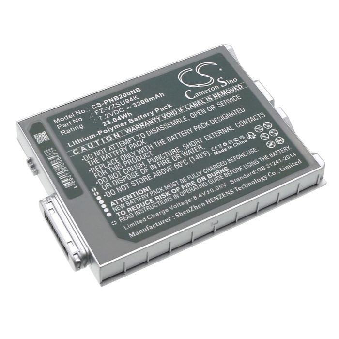 Panasonic kannettavan tietokoneen Toughpad FZ-M1 / FZ-B2 yhteensopiva akku 3200mAh