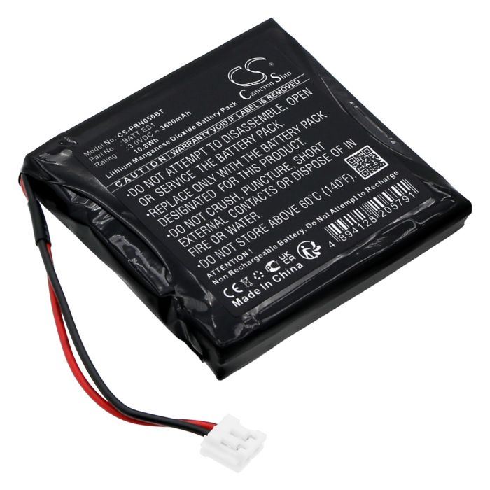 Hikvision hälytysjärjestelmien DS-PD2-T10P-WEH/DS-PD2-T12P-WEL yhteensopiva akku 3600mAh