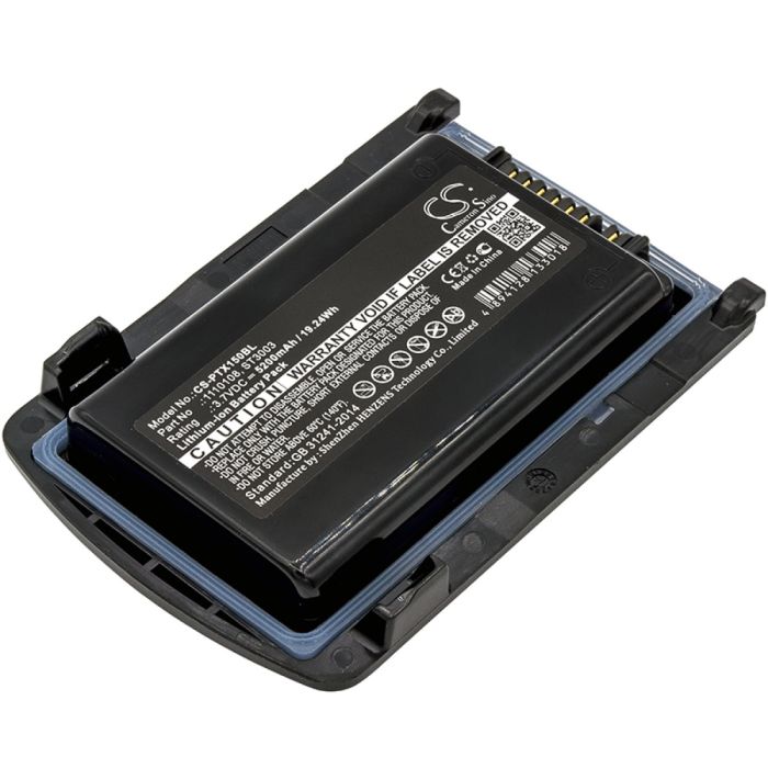 Zebra viivakoodinlukijan Omnii XT15 / XT15 yhteensopiva akku 5200mAh