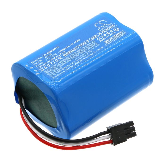 Robzone pölynimurin tai robotti-imurin Moppy 2.0 / Moppy 2.0 Profi yhteensopiva akku 2600mAh