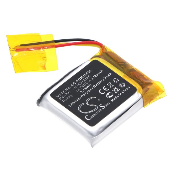 Rode langattomien kuulokkeiden GO Receiver / Go Transmitter yhteensopiva akku 320mAh