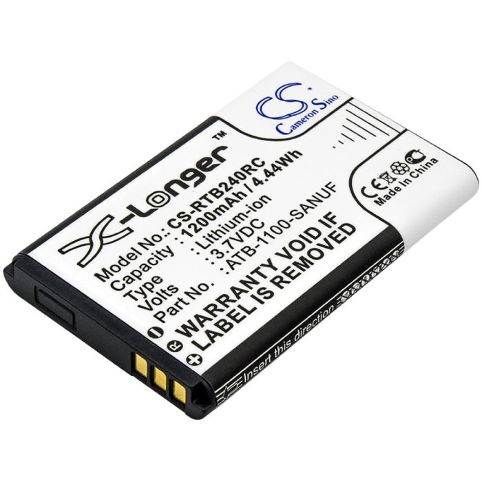 RTI laitteen kaukosäädin Pro / Pro24.z yhteensopiva akku 1200mAh