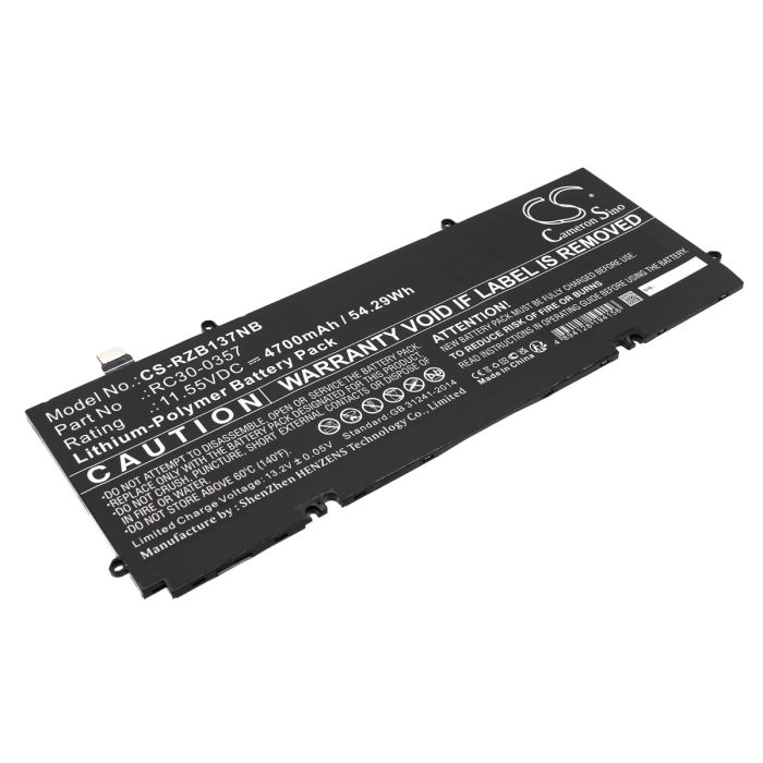 Razer kannettavan tietokoneen Book 13 Core i7 / Book 13 FHD yhteensopiva akku 4700mAh