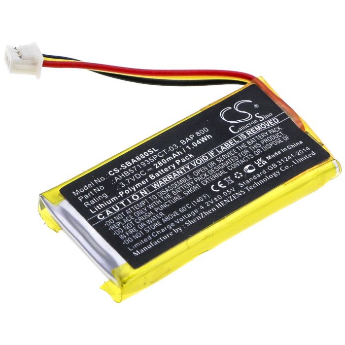 Sennheiser langattomien kuulokkeiden Flex 5000 / RS 5000 yhteensopiva akku 280mAh