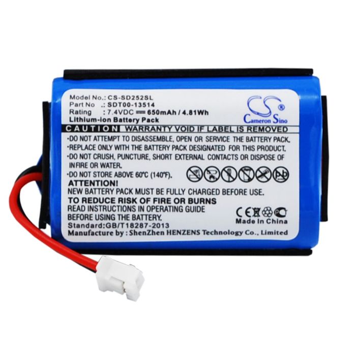 SportDOG koirapannan ProHunter 2525 / ProHunter 2525 Transmitter yhteensopiva akku 650mAh