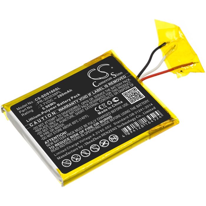 Sandisk nediasoittimien Clip Plus / Sansa Clip Zip yhteensopiva akku 260mAh