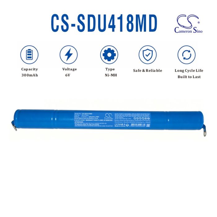 Sanyo lääkintälaitteen MDF-U4186F yhteensopiva akku 300mAh