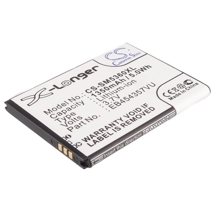 Samsung GT-S5360, Galaxy Y yhteensopiva akku 1350 mAh Samsung GT-S5360, Galaxy Y yhteensopiva akku 1350 mAh