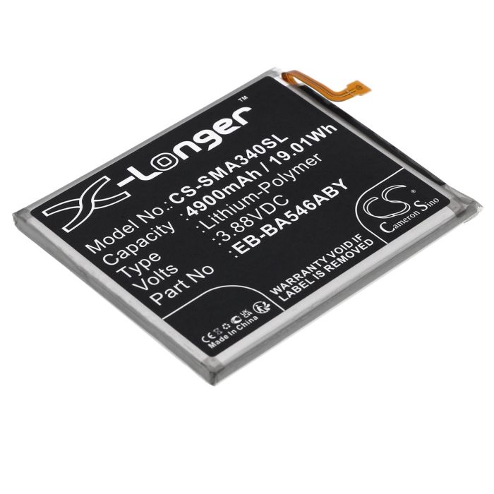 Samsung puhelimen Galaxy A34 5G / Galaxy A34 5G 2023 yhteensopiva akku 4900mAh