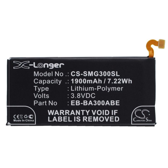 Samsung Galaxy A3, Galaxy A3 Duos, SM-A3000 akku 1900 mAh