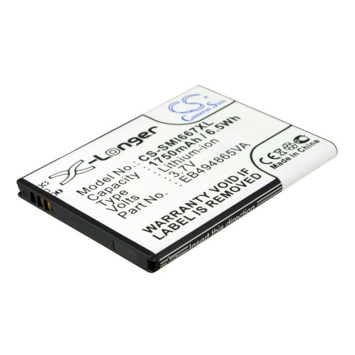 Samsung SGH-I667, Focus 2 yhteensopiva akku 1750 mAh