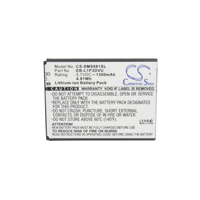 Samsung GT-S6810, GT-S6810P, Galaxy Fame, Galaxy Ace Duos akku 1300 mAh