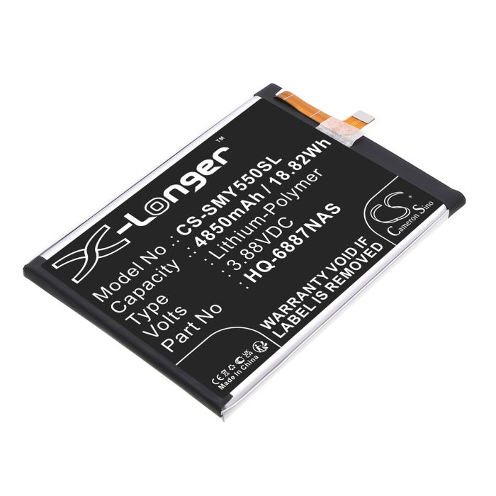 Samsung puhelimen Galaxy F55 5G / Galaxy M55 5G yhteensopiva akku 4850mAh