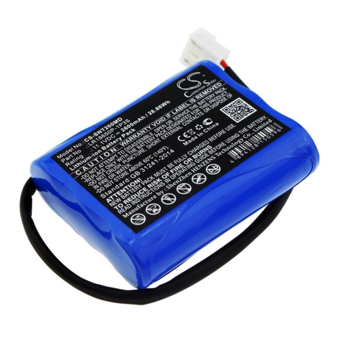 Solaris lääketieteellisen laitteen NT2A yhteensopiva akku 2600mAh