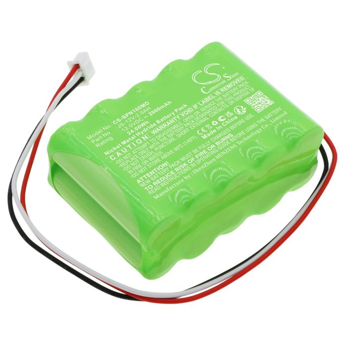 SinoMDT lääketieteellisen laitteen Infusion Pump SN-1600V / SN-50F6 yhteensopiva akku 2000mAh