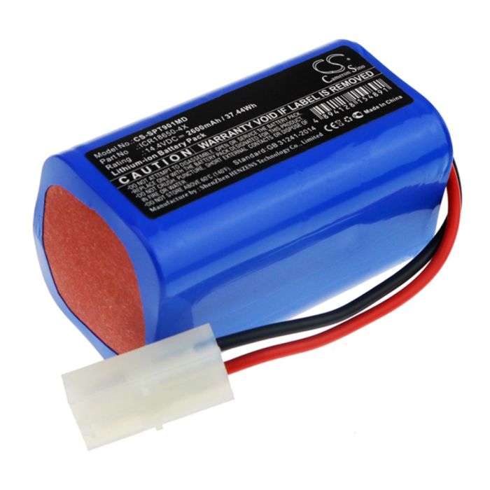 SPRING lääketieteellisen laitteen ECG-902A yhteensopiva akku 2600mAh
