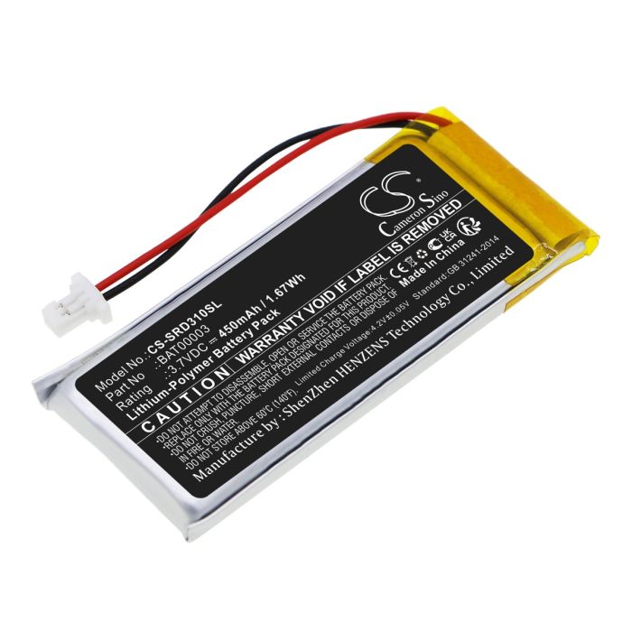 Cardo langattomien kuulokkeiden Q1 / Q3 yhteensopiva akku 450mAh