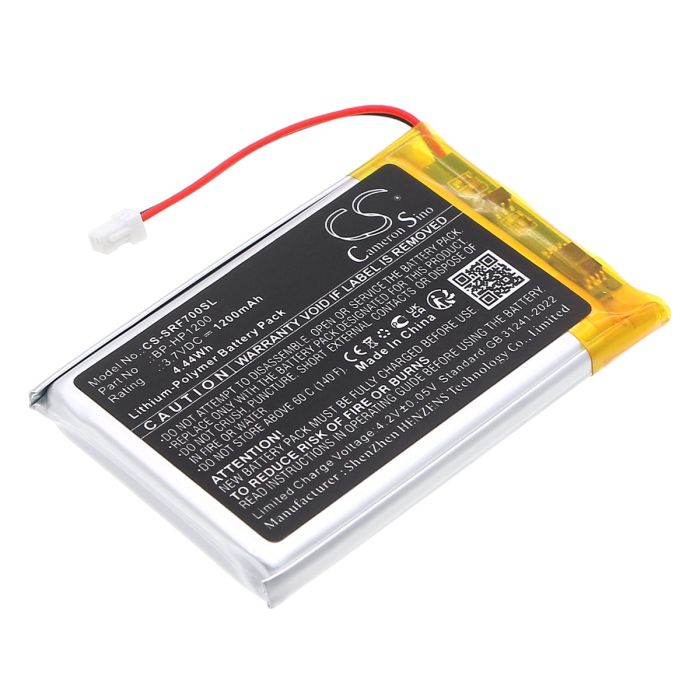 Sony langattomien kuulokkeiden MDR-DS7000 / MDR-RF7000 yhteensopiva akku 1200mAh