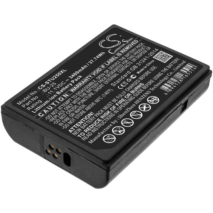 Sumitomo tutkimuslaitteen Fusion Splicers BU25 / Type-25 yhteensopiva akku 3400mAh
