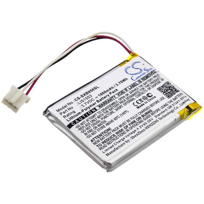Sony MDR-XB950N1, SRS-WS1, WH-CH700N akku 1000mAh / 3.70Wh