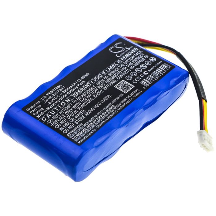 Testo tutkimuslaitteen Fluegas Analyzer yhteensopiva akku 2000mAh