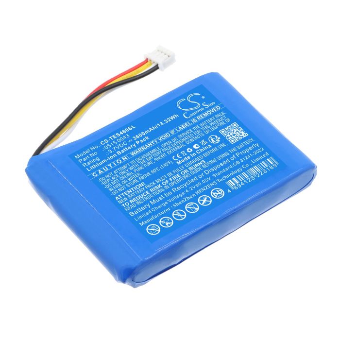 Testo mittalaitteen 480 yhteensopiva akku 3600mAh