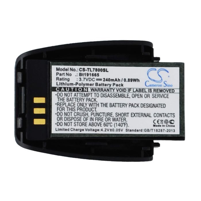 Plantronics TL7800, TL7810, TL7812 akku 240mAh / 0.89Wh