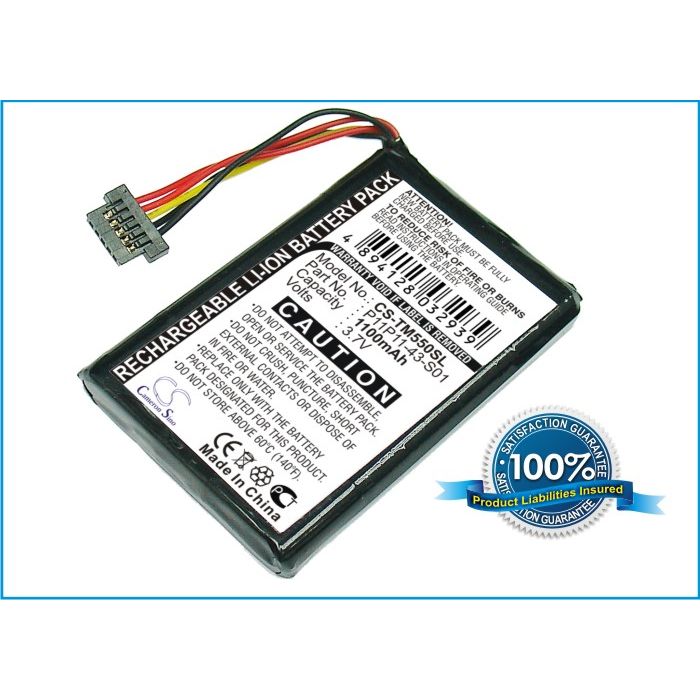 TomTom Go 550, akku 1100 mAh TomTom Go 550, akku 1100 mAh