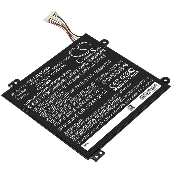 Toshiba kannettavan tietokoneen Satellite Click Mini L9W-B 8.9 / Satellite Click Mini L9W-B-103 yhteensopiva akku 5100mAh
