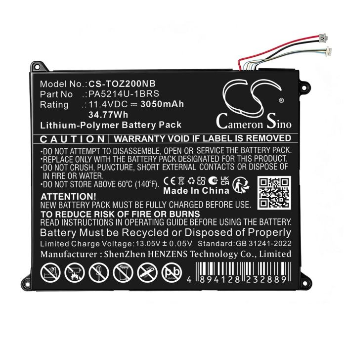 Toshiba Portege Z20T-B-103, Portege Z20T-C-11C, Portege Z20T-B-106 yhteensopiva akku 3050 mAh
