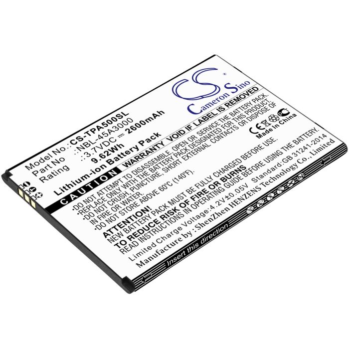 TP-Link älypuhelinten Neffos A5 / TP7032A yhteensopiva akku 2600mAh