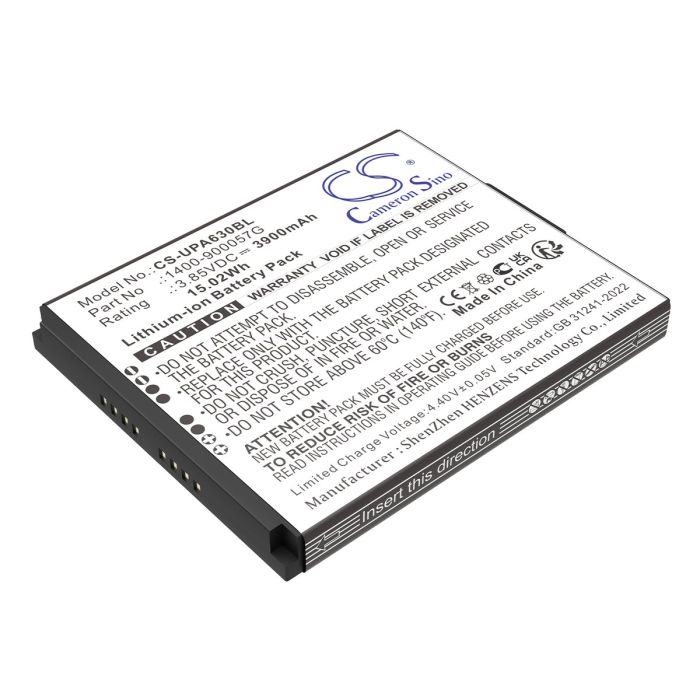 Unitech viivakoodinlukijan EA630, EA630 Plus yhteensopiva akku 3900mAh