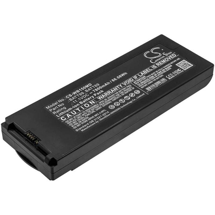 Welch-Allyn Connex 6000 Vital Signs Monito, Connex Spot, Connex Spot Vital Signs 7100 akku 7800mAh