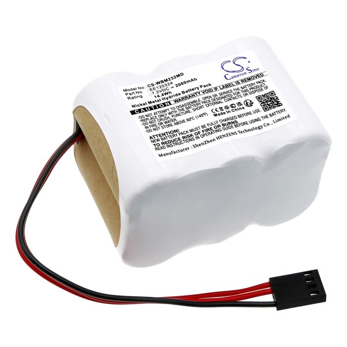 Graystad lääketieteellisen laitteen GSI 17 / AM 232 yhteensopiva akku 2000mAh