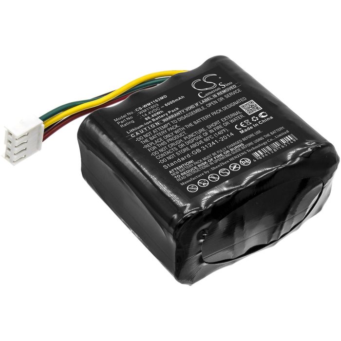 WEINMANN lääketieteellisen laitteen Accuvac Pro yhteensopiva akku 6000mAh