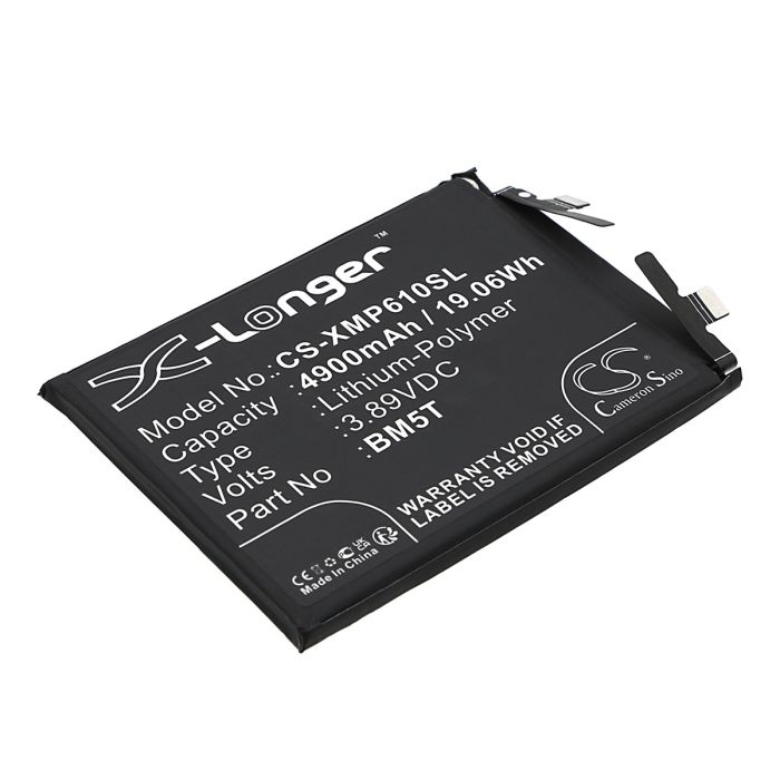 Xiaomi puhelimen 2306EPN60G / 13T 5G yhteensopiva akku 4900mAh Xiaomi puhelimen 2306EPN60G / 13T 5G yhteensopiva akku 4900mAh