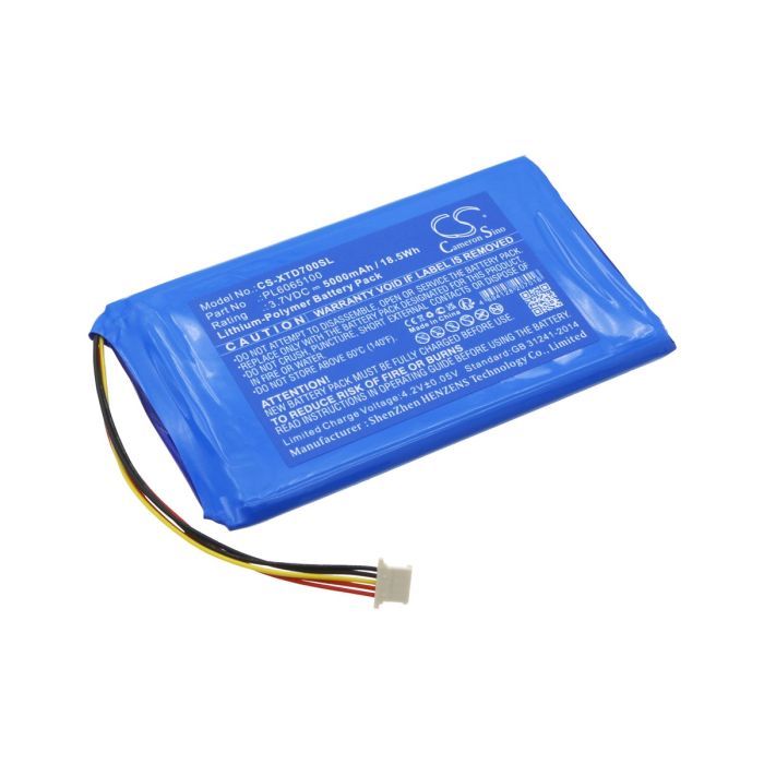XTOOL diagnostiikkatyökalun AutoPropad Basic Key Programmer / EZ300 Pro Scanners yhteensopiva akku 5000mAh