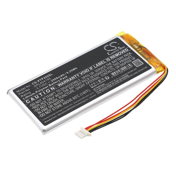 XTOOL diagnostiikkatyökalun TP200 / TP150 yhteensopiva akku 2500mAh
