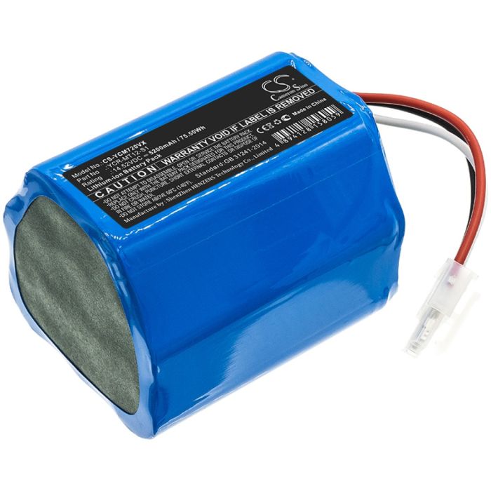 iCLEBO pölynimurin tai robotti-imurin O5 / Omega yhteensopiva akku 5200mAh