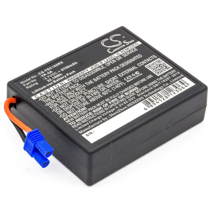 YUNEEC kaukosäädinten H480 Drone Remote Control / ST16 Controller yhteensopiva akku 8700mAh