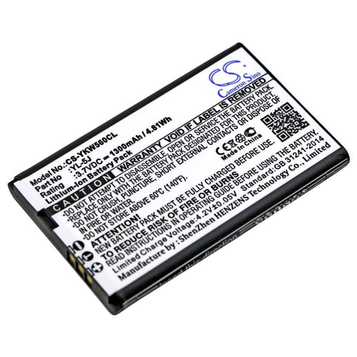 Yealink One Talk IP DECT, W56H, W56h/p akku 1300mAh
