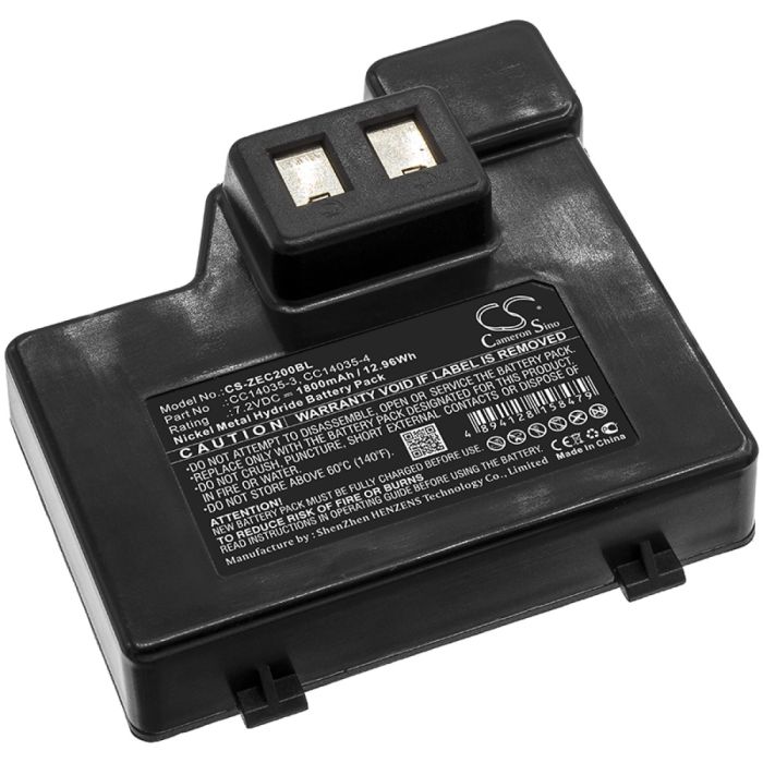 Zebra kannettavien tulostimen Cameo 2 yhteensopiva akku 1800mAh