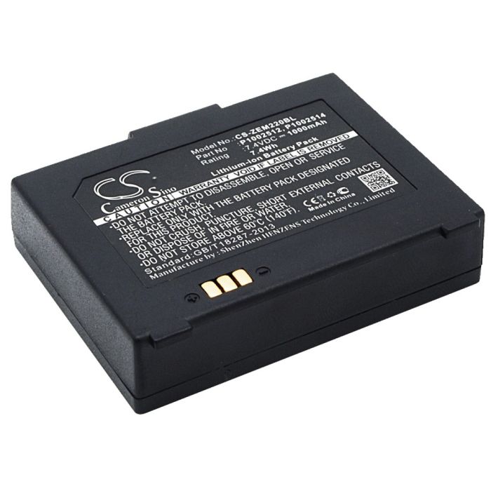Zebra kannettavien tulostimen EM 220 / EM 220 Mobile Printer yhteensopiva akku 1000mAh