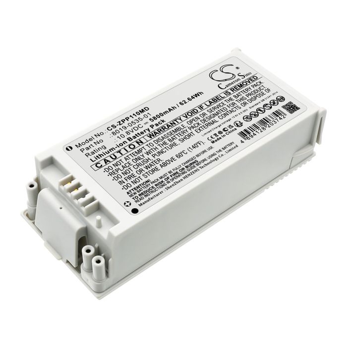 ZOLL lääketieteellisen laitteen AED Pro / Defibrillators R Series yhteensopiva akku 5800mAh