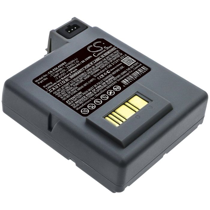Zebra kannettavien tulostimen P4T / RP4 yhteensopiva akku 6800mAh