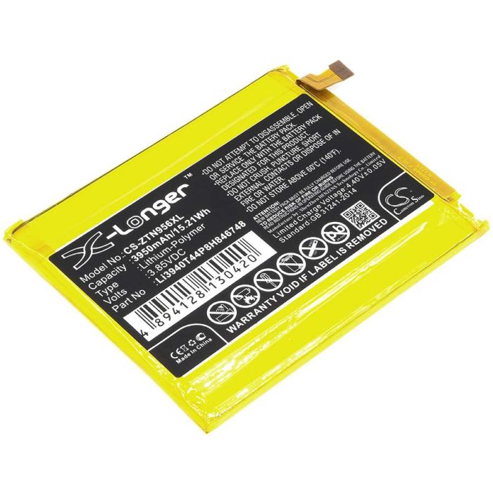 ZTE Blade Max 3, Blade Max 3 LTE-A, Max Blue 4G akku 3950mAh