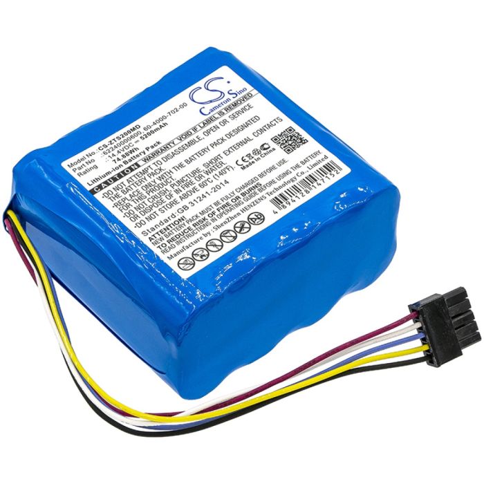 Zimmer lääketieteellisen laitteen 4000TS / ATS 2000 yhteensopiva akku 5200mAh